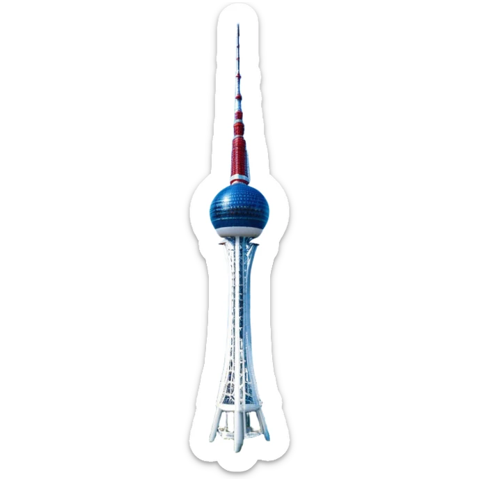 ​Cinematic Realistic N Seoul Tower, depicted in brilliant daylight as a slender, single-column tower rising from a modern cityscape, crowned by a sleek cylindrical observation deck offering panoramic views over Seoul, with crisp glass and steel surfaces reflecting clear blue skies and subtle architectural details that capture its futuristic elegance, sticker