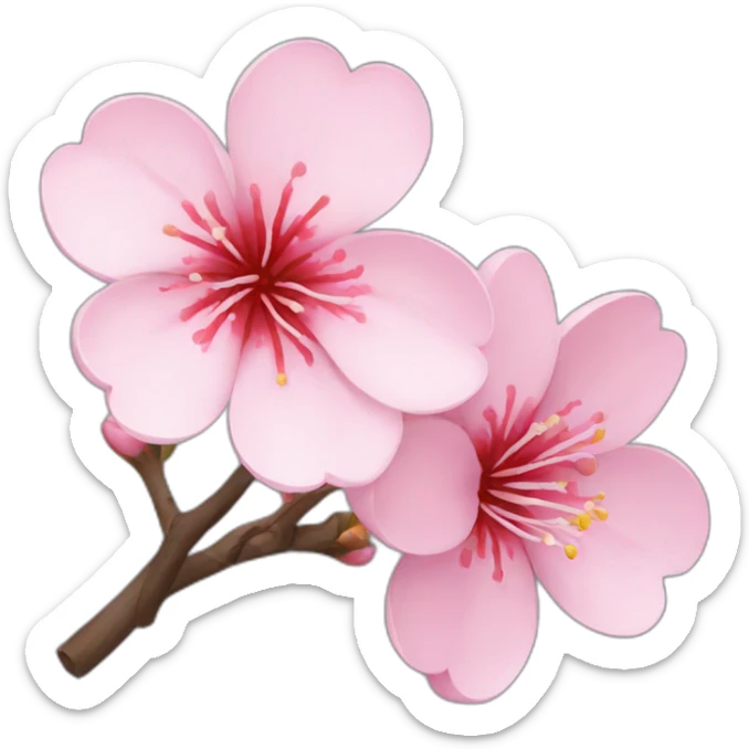 sakura flower sticker