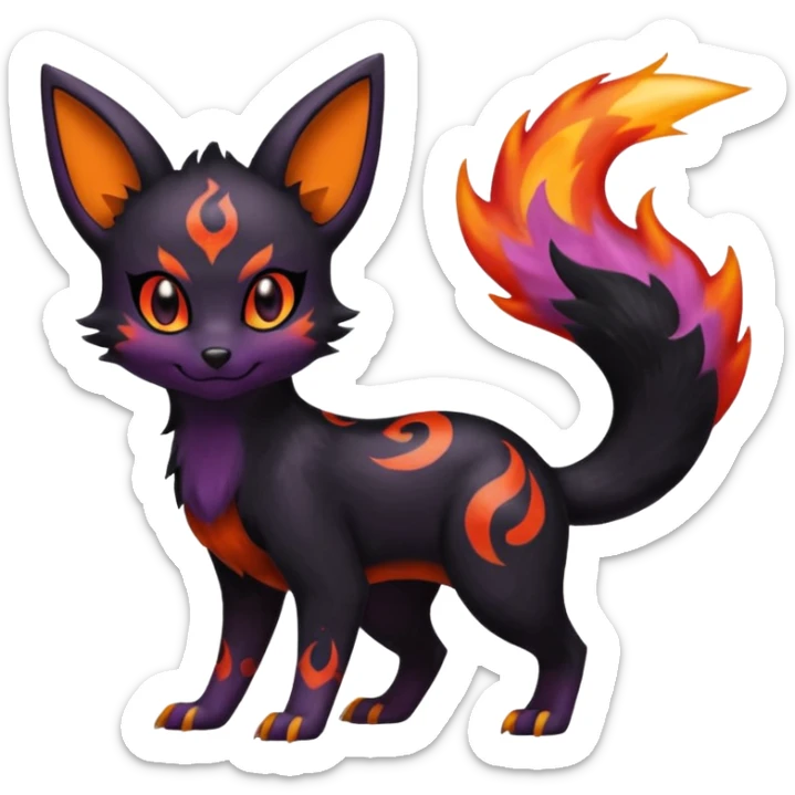 
Umbreon-Torracat-
Salandit-Fennekin-Fakémon-Digimon-fusion (full body) sticker
