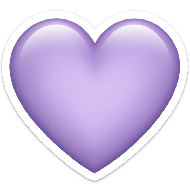 Light Purple Heart sticker
