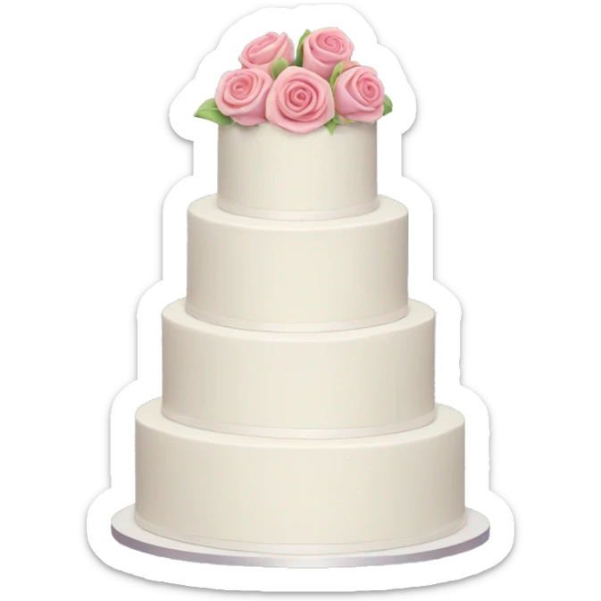 Wedding cake sticker