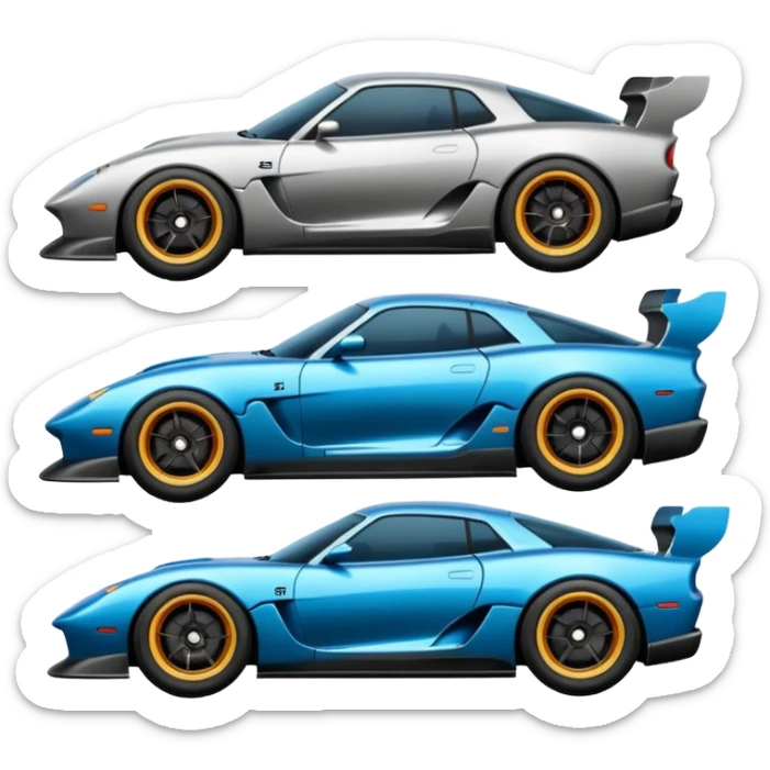 fast and furious movie  single cars emojis in gif sticker