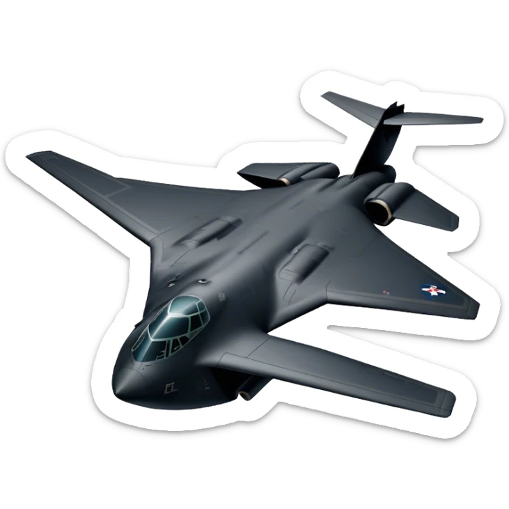 Military Bomber - B-2 Spirit - Northrop Grumman (Model Year: 2021) (Iconic colour: Stealth black) sticker