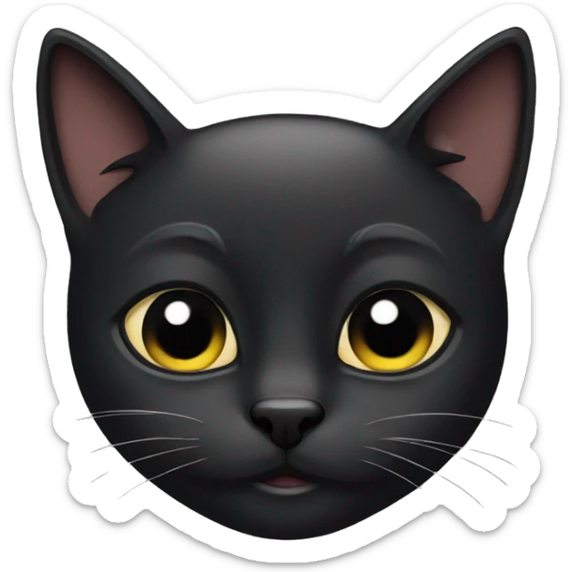 Black cats sticker
