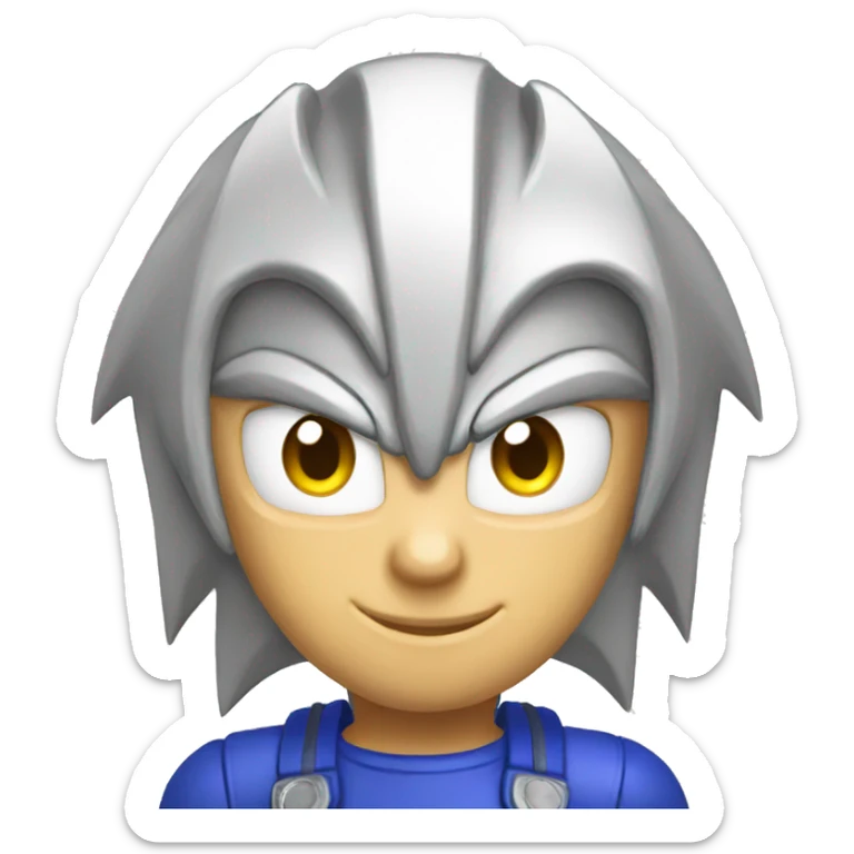 sonic silver sticker