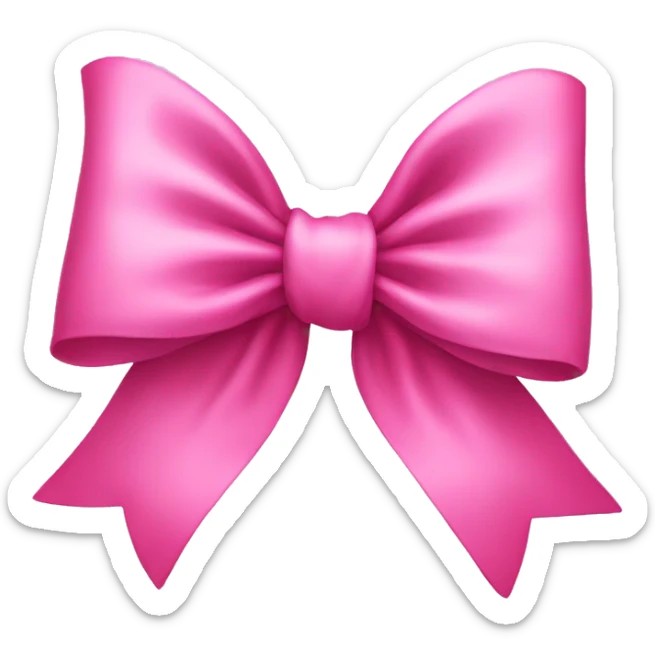 pink bow sticker