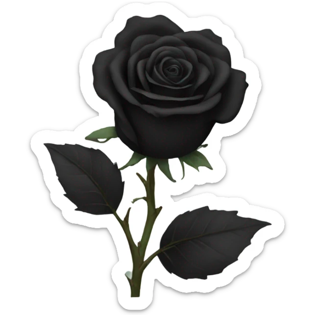 black rose sticker