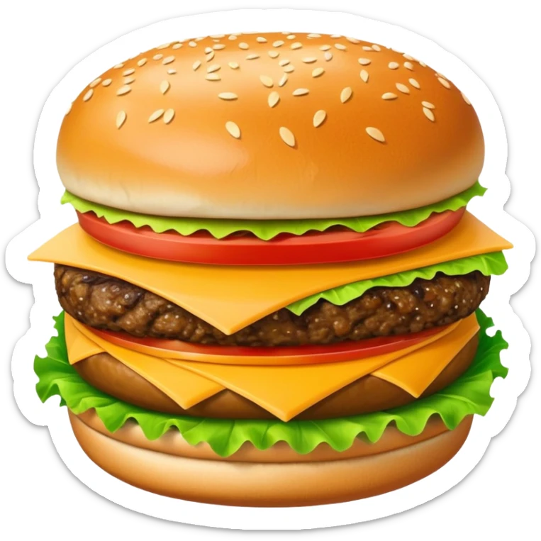 burger sticker
