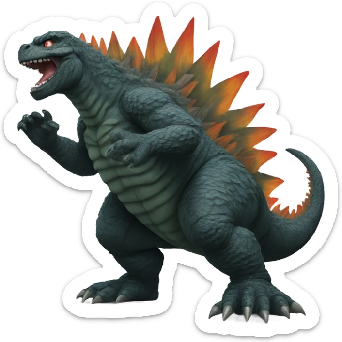 Godzilla  sticker