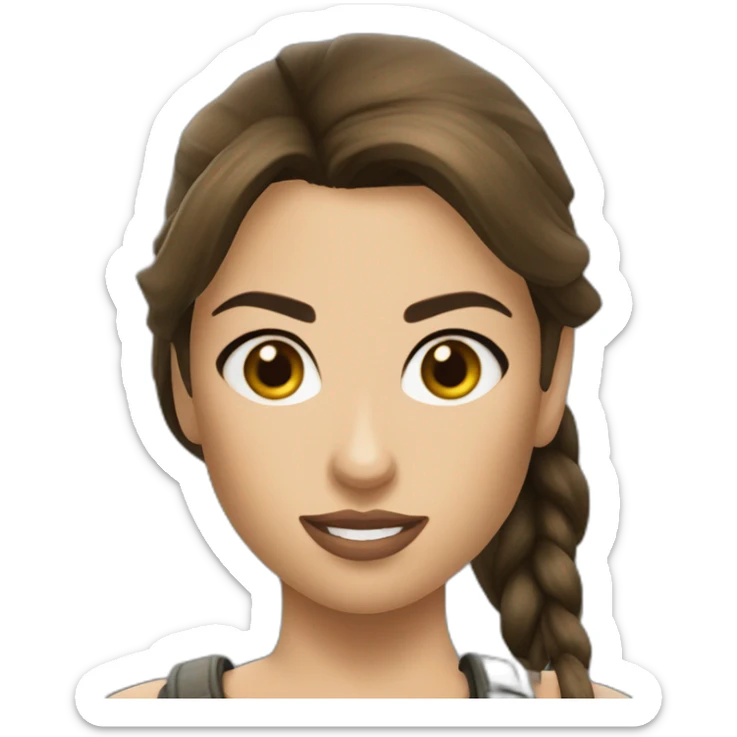 Lara croft sticker