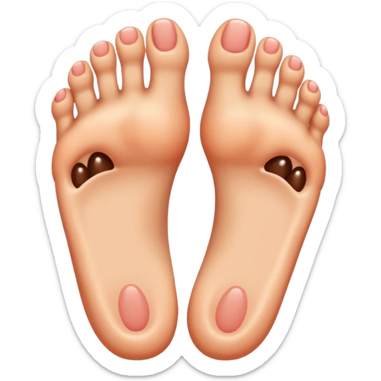 The foot emoji but everything EXCEPT the toes are the eye emoji sticker
