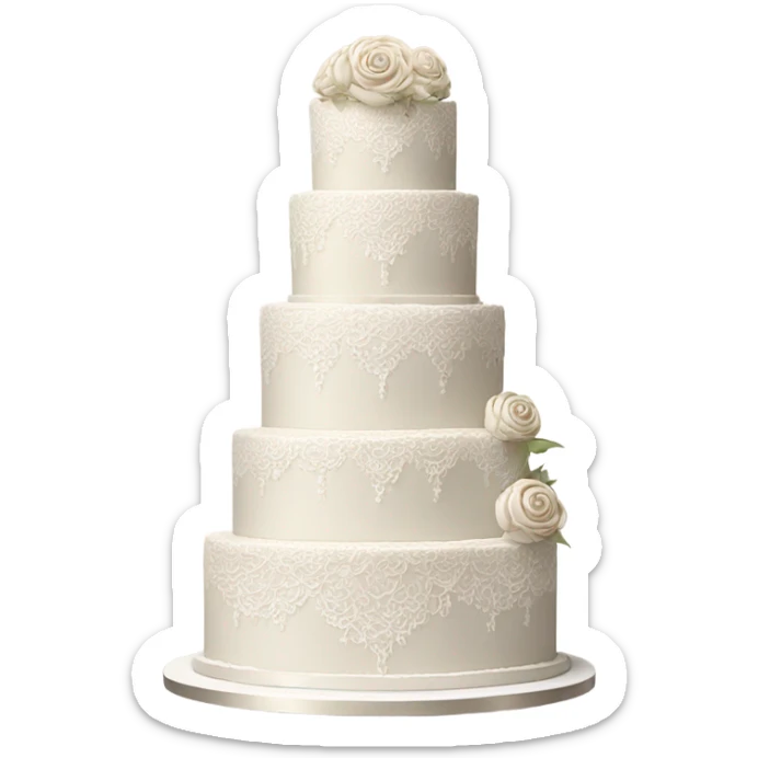 Wedding cake sticker