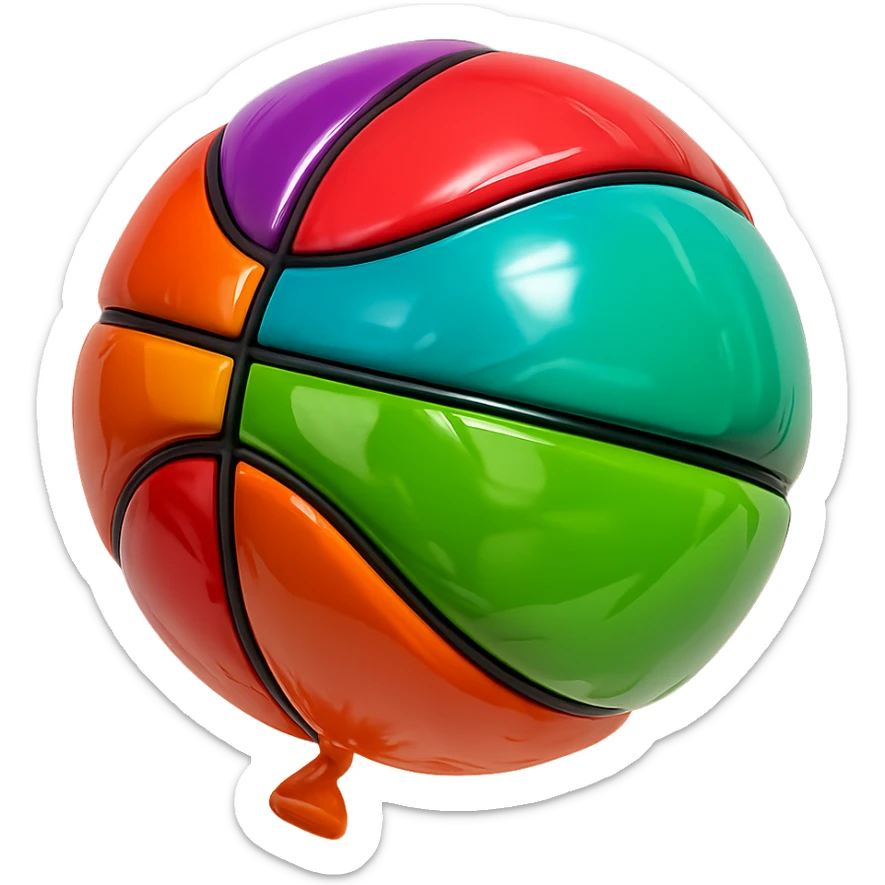 basket ball sticker
