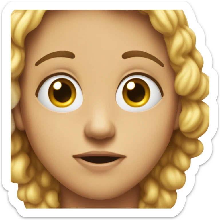 Drool emoji but with heart eyes from the heart eyes emoji  sticker