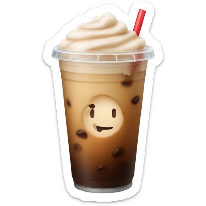 Iced coffee sticker