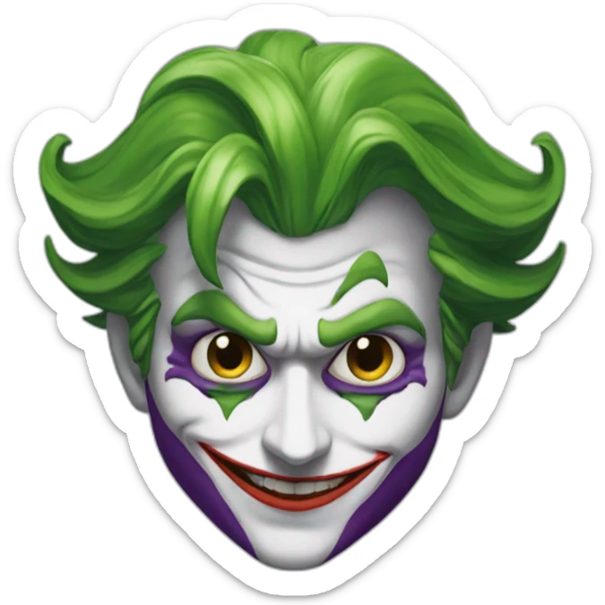 Joker con la faccia di fagioli sticker