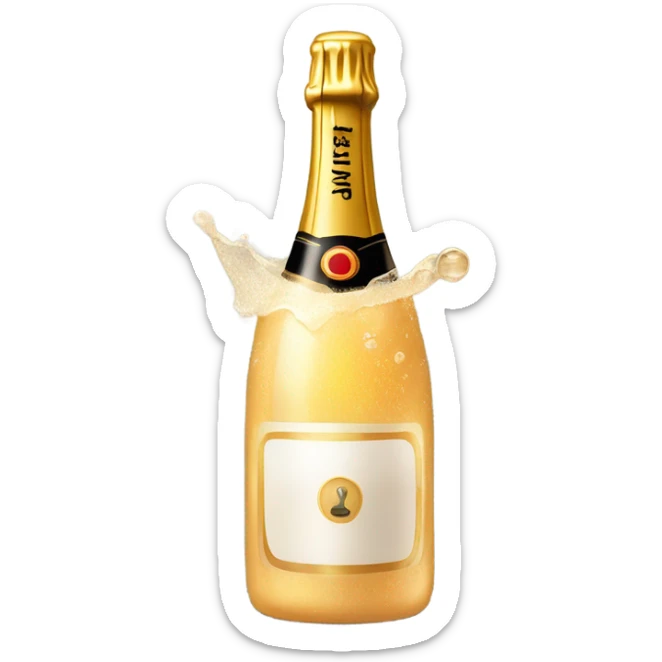 Champagne sticker