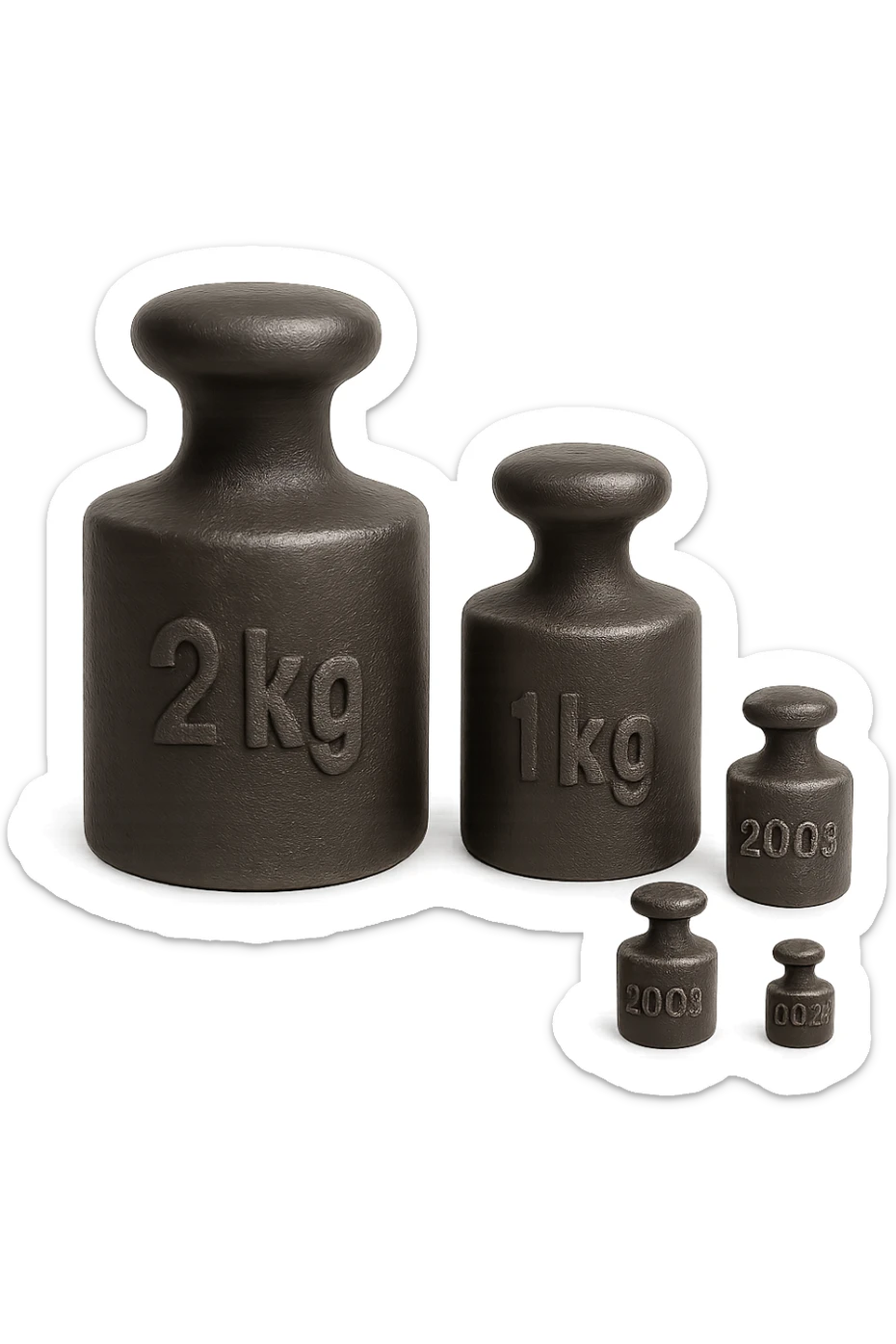 Pesi in ghisa senza sfondo sticker