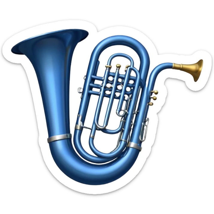 tuba redonda azul escura como a de how i meet your mother  sticker
