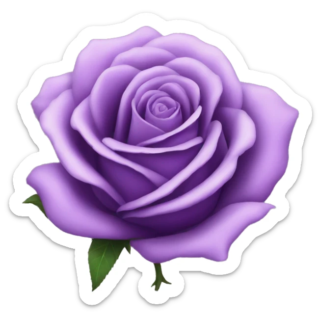 Purple rose sticker