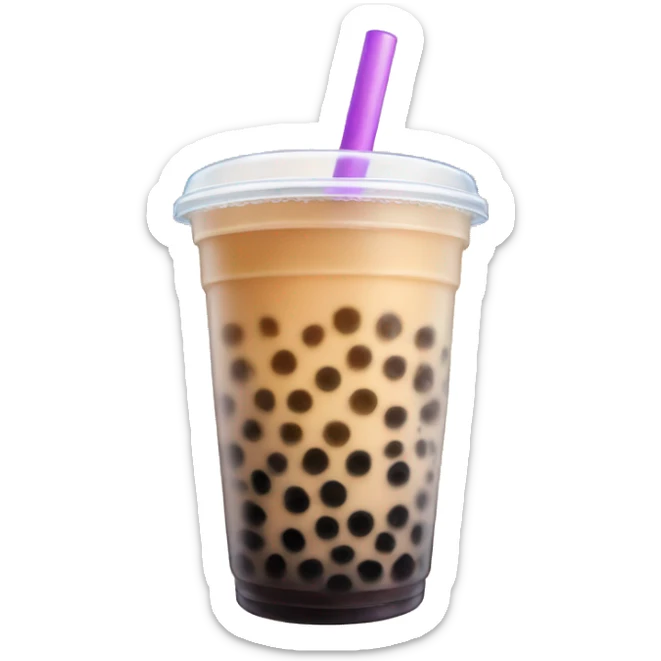 Bubble tea sticker