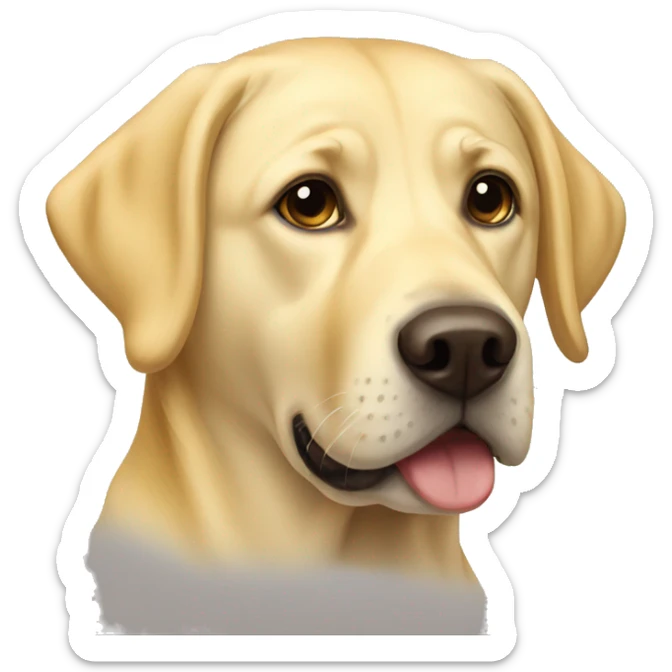 yellow lab sticker