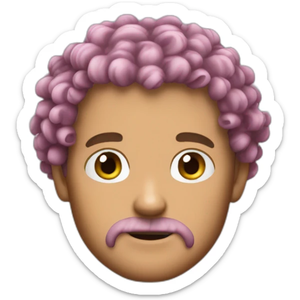 Tony Tony Chopper curly hair sticker