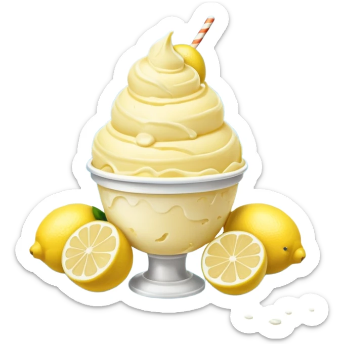 Italian seaside lemon ice cream, Blue white stripes, overflowing lemons, clear blue sky and ocean
Travel photography style, vivid, joyful summer mo sticker