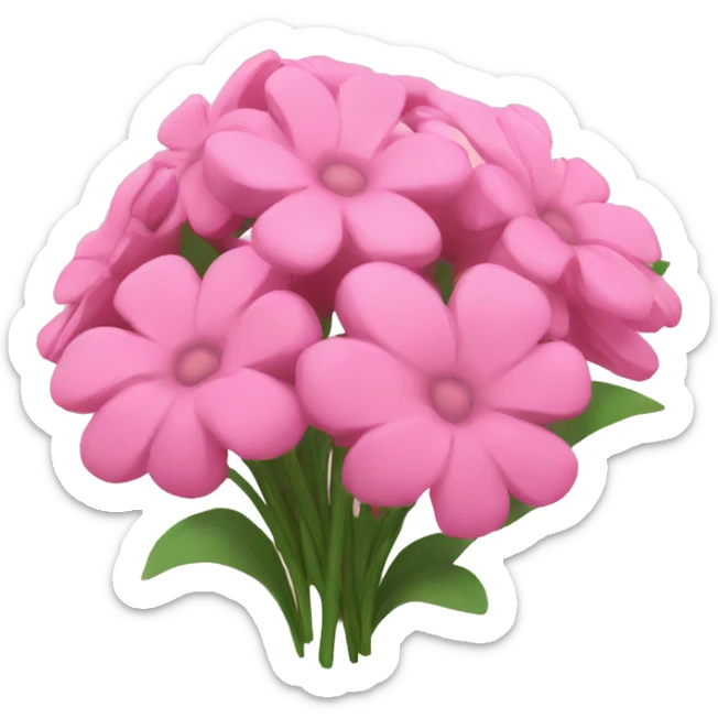 pink bouquet sticker