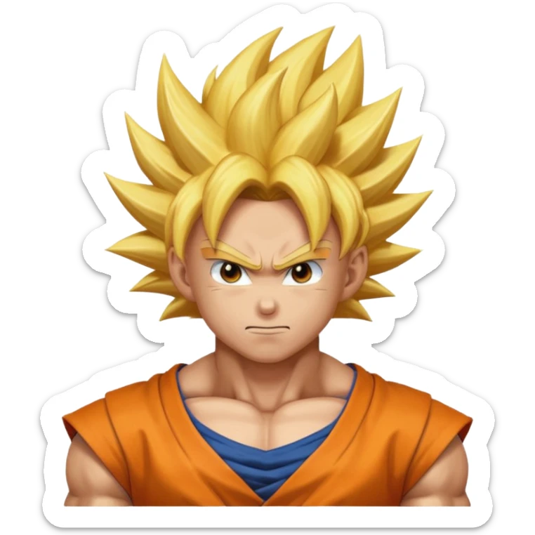 goku super Saiyan 2 sticker
