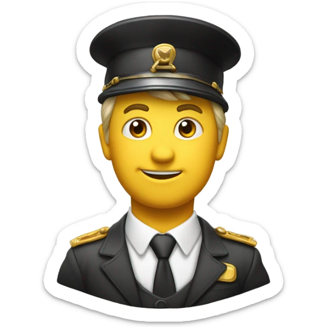 Klassisk gul emoji som er rundtosset med fugle flyver rundt i ring om hovedet  sticker