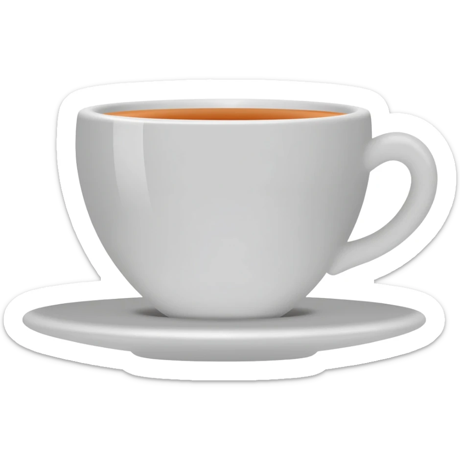 Clock that tea emoji sticker