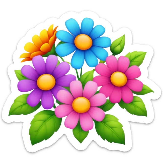 Flowers sticker