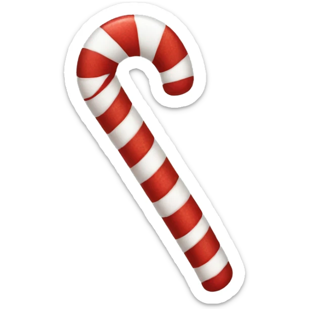 Candy cane sticker