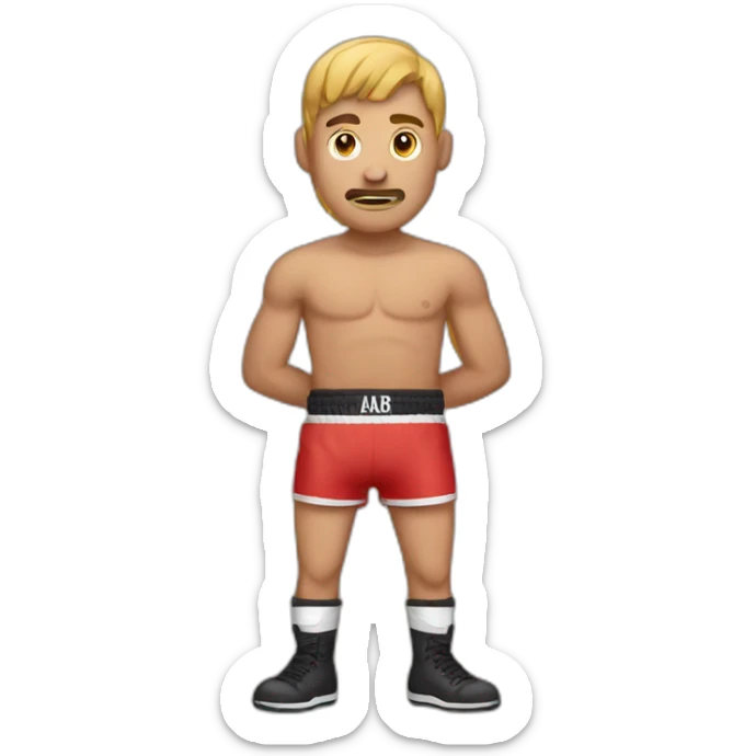  a boxer sticker