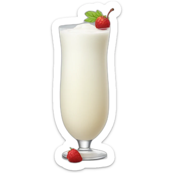 Milk cocktail sticker