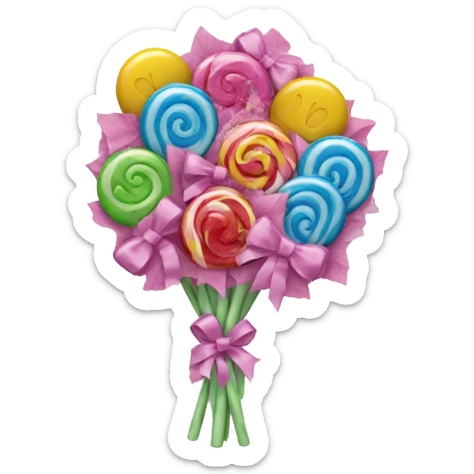 candy bouquet sticker