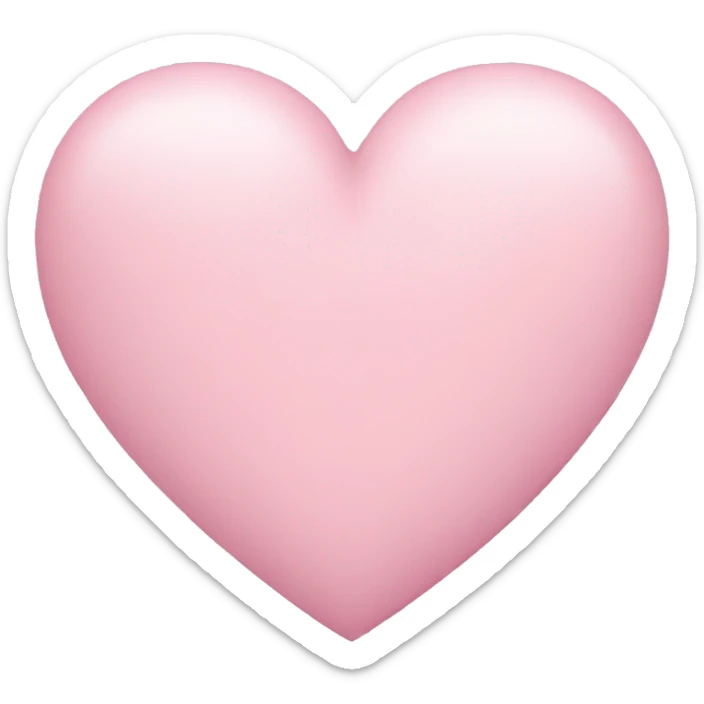 pastel pink heart sticker