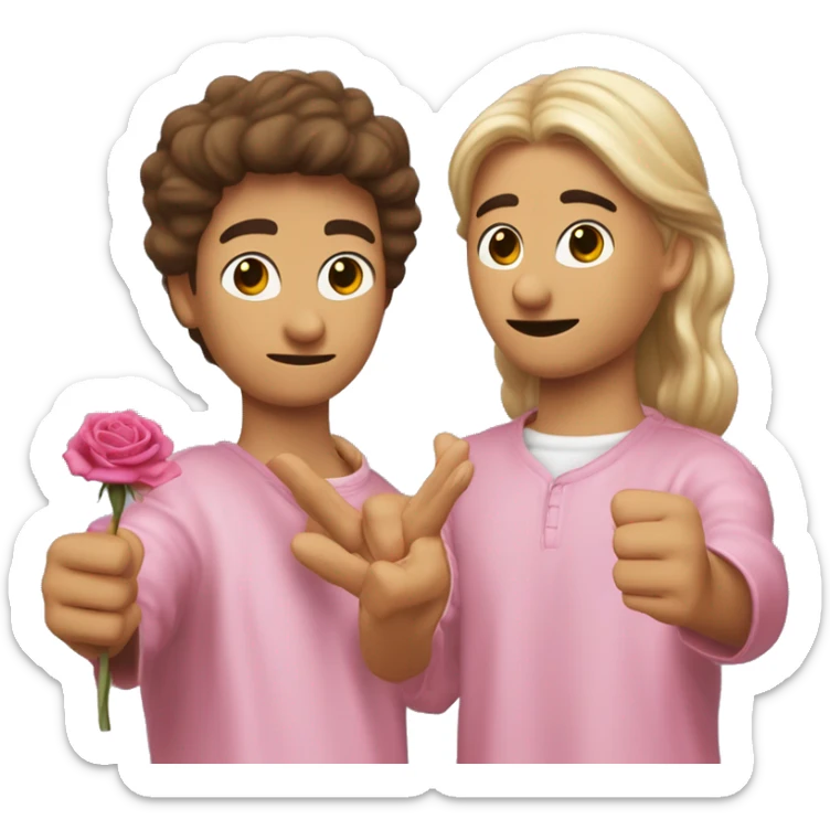 Dos rosas cruzadas entre ellas como dos espadas, que estén siendo agarradas por solo una mano cada rosa y que en los nudillos de esa manos en una que ponga Sauce y en la otra mano boyz sticker