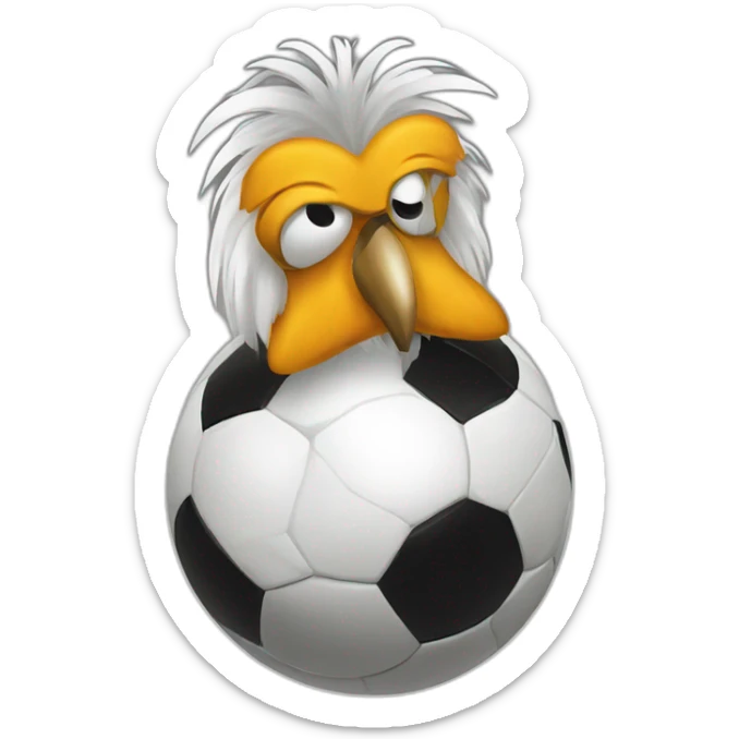 footix mascot from the French football world cup in 1998 sticker