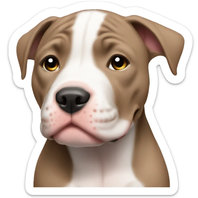 Pitbull puppy sticker