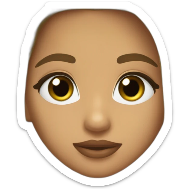 Kiss romeo santos girl green eyes and very long dark blond hair sticker