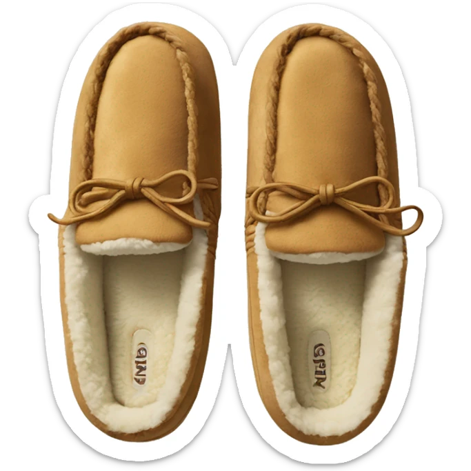 L.L. Bean women’s moccasin house slippers sticker