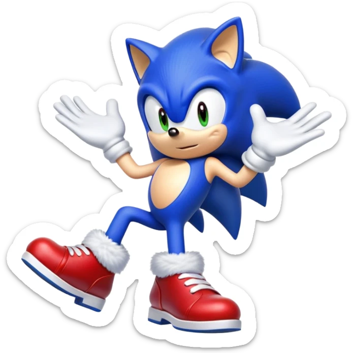Sonic the hedgehog sticker
