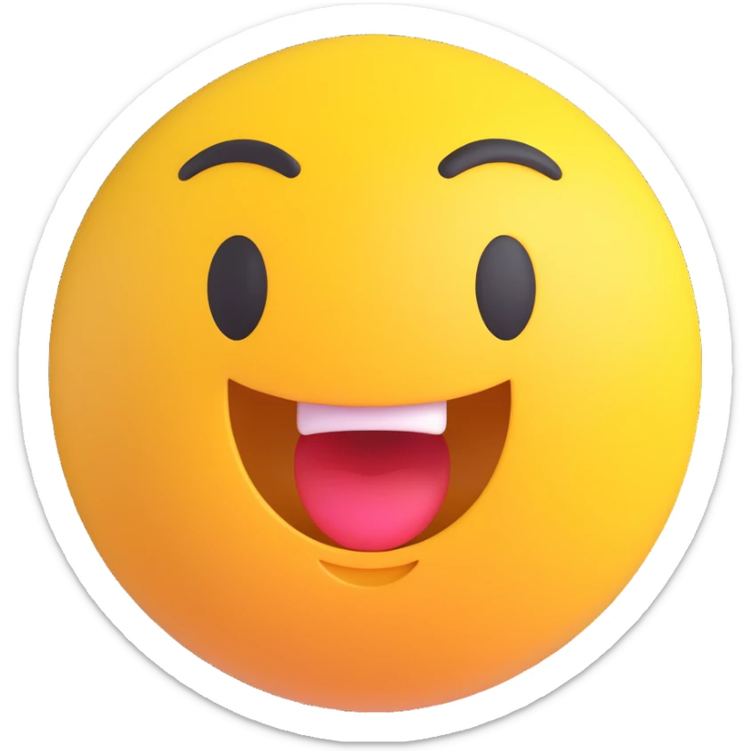 A round yellow emoji face, wide open mouth in shock, eyes wide with vibration lines around them, face shaking left and right sticker