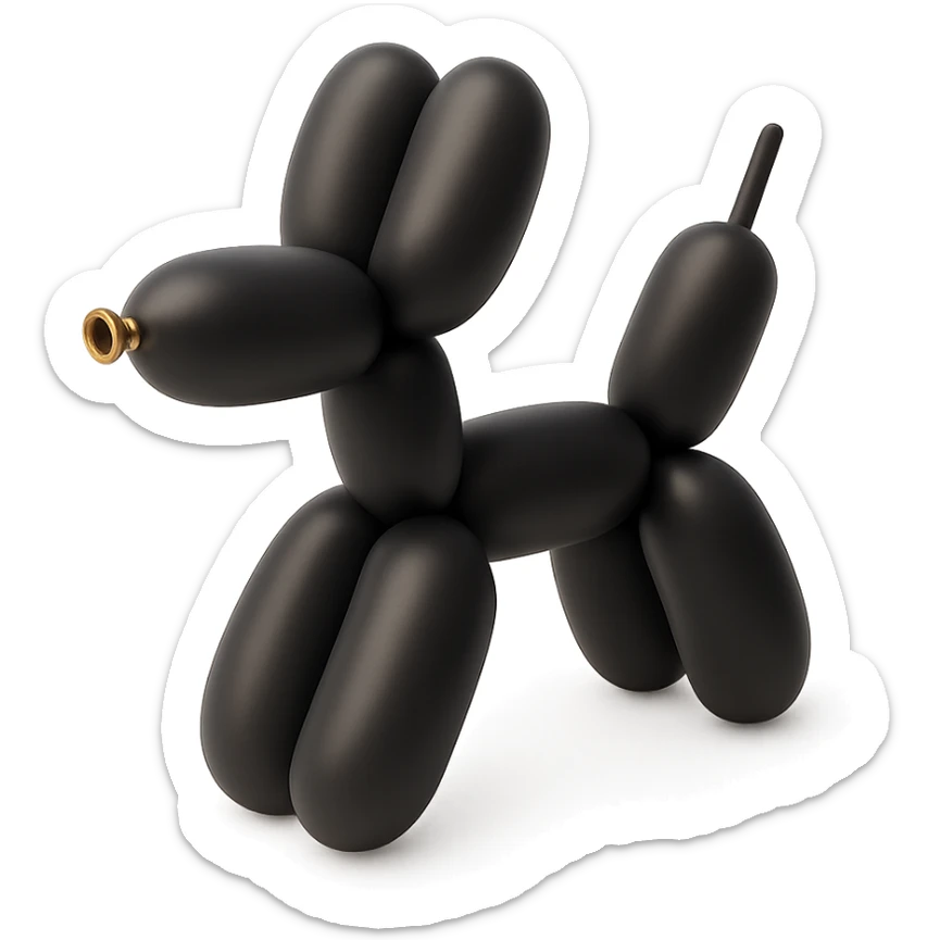 balloon dog sticker