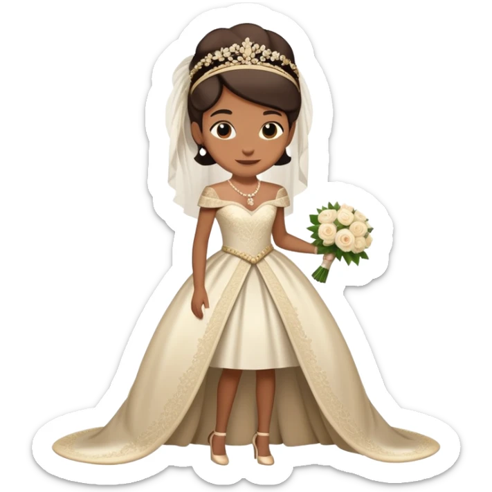 Person in fancy outfit with mischievous grin sneaking into a wedding ceremony sticker