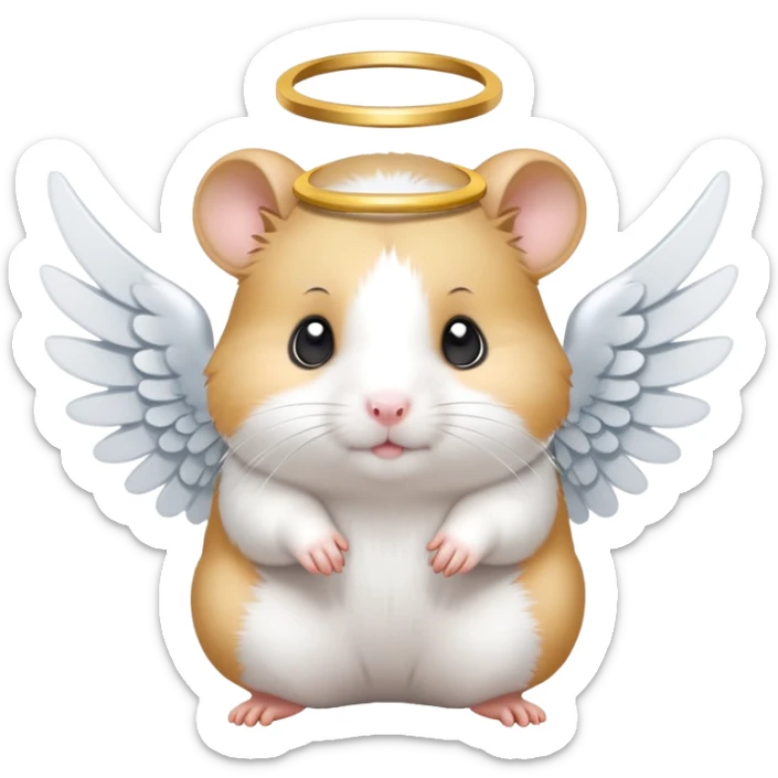 Angel hamster sticker