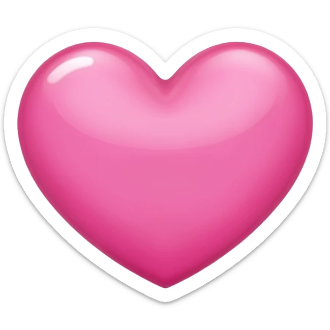pink heart sticker