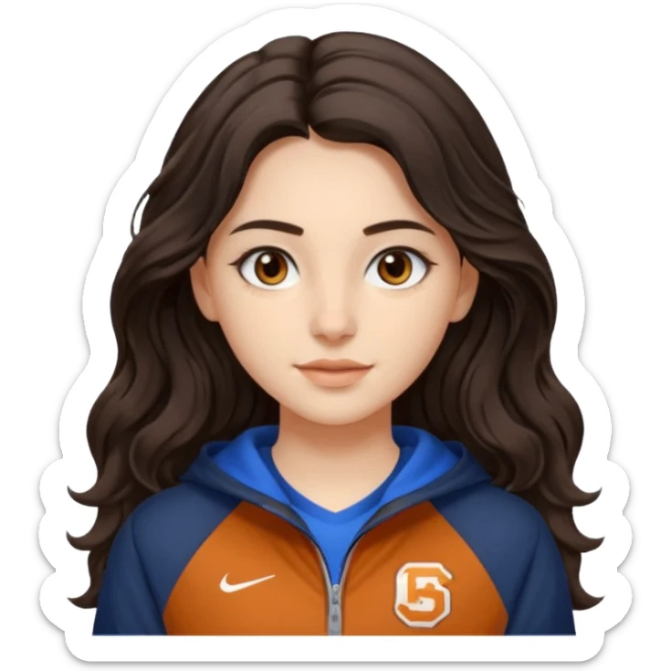 ben bir kızım yaşım23.saçlarım ortadan ikiye ayrık,koyu kahverengi uzun dalgalı saçlı,kahverengi gözlü,küçük burunlu,1 68 boyunda,giyinişim sportif ve tarz sticker